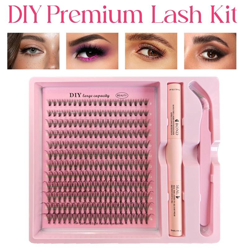 Eyelash Extension Home Service - Kit d'extension de cils DIY, cils