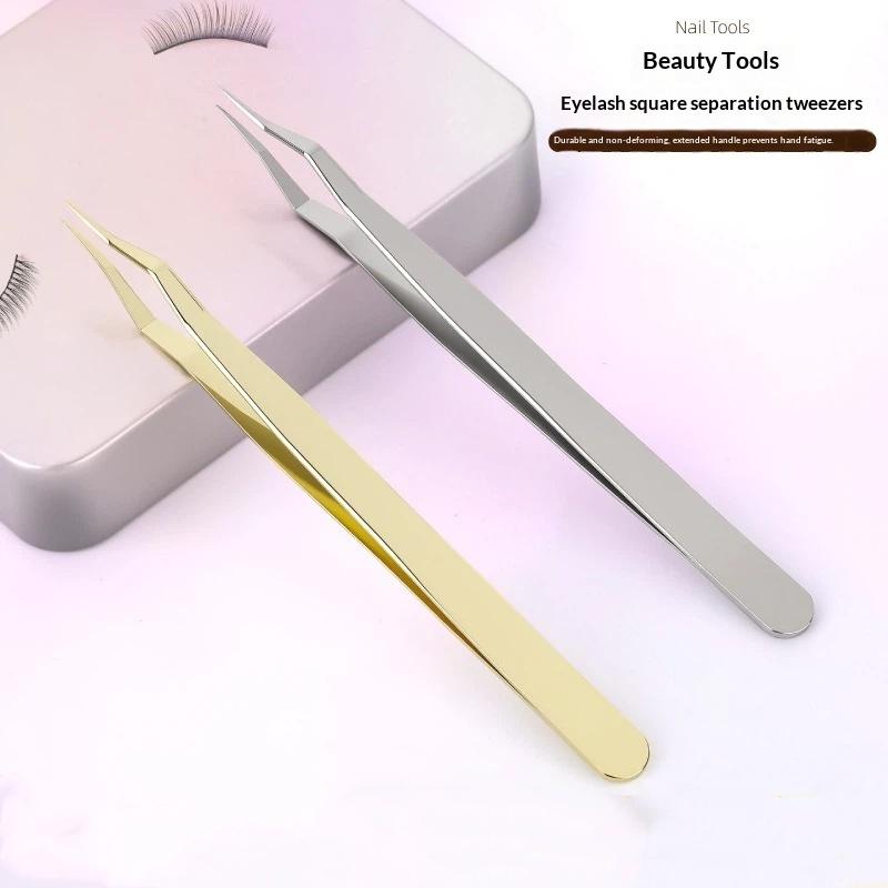 Eyelash Extension Home Service - Pince à épiler en acier inoxydable