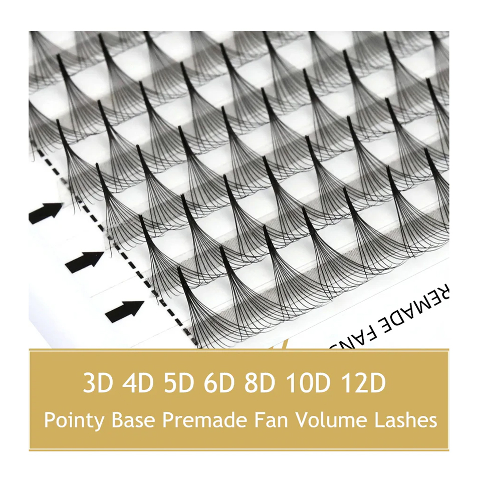 Individual Lash Tray - RUJADE pointe Base étroite préfabriquée ventilateurs