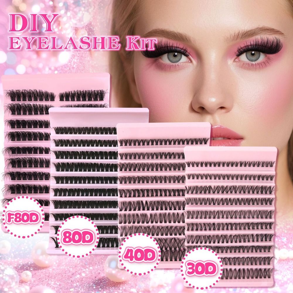 Lashes Eyelash Extension - Kit d'extension de cils DIY, cils