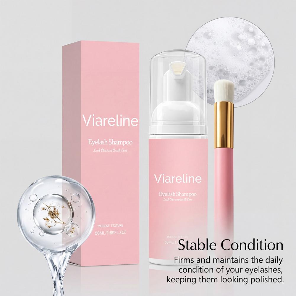 Eyelash Extension Foam Cleanser - Mousse nettoyante pour cils, shampoing moussant,