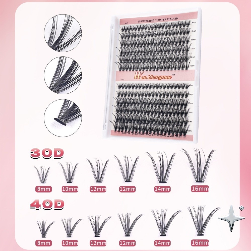 Eyelash Extension Kits - Kit d'extension de cils DIY 8-16mm,