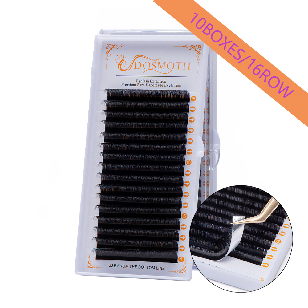 Individual Lash Tray - DOSMOTH 10 boîtes 16 rangées 7-16mm