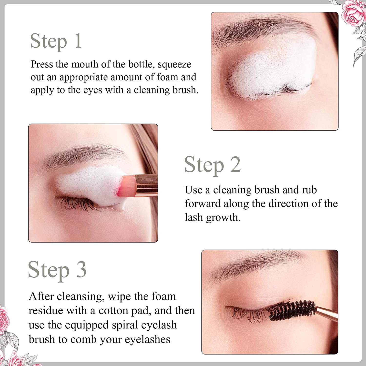 Kit de Shampooing Nettoyant po - Eyelash Extension Foam Cleanser avis et prix