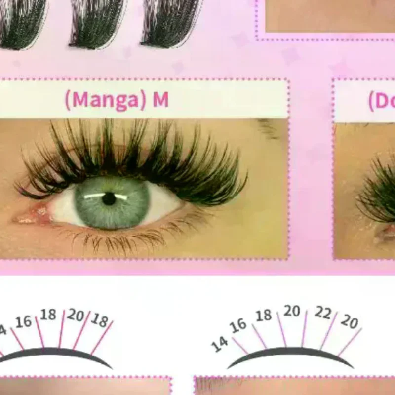 Kit de Cils en Grappes, Cils E - Eyelash Extension Kits avis et prix