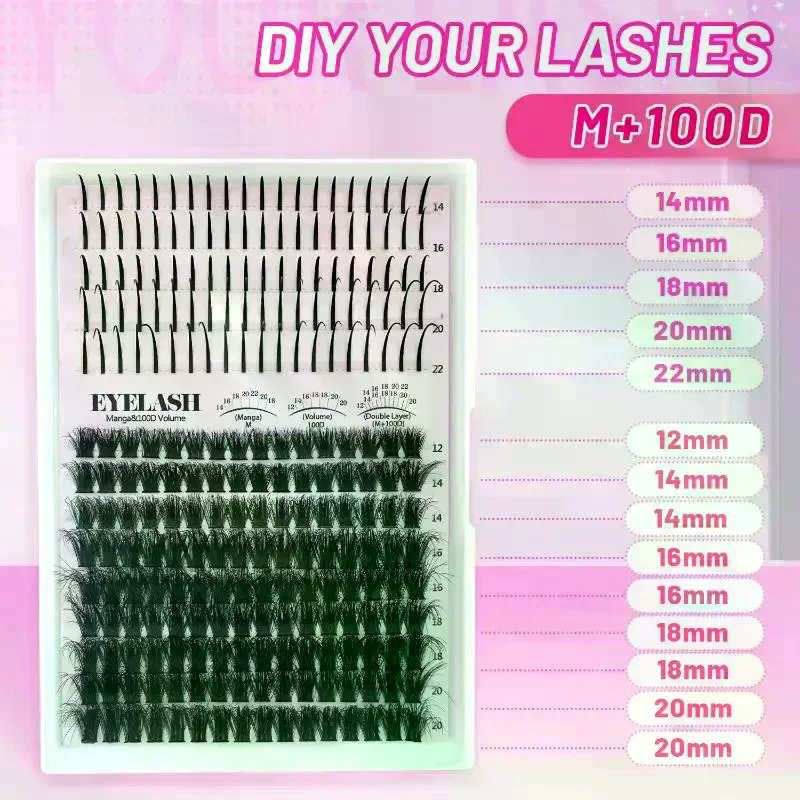 Kit de Cils en Grappes, Cils E - Eyelash Extension Kits avis et prix