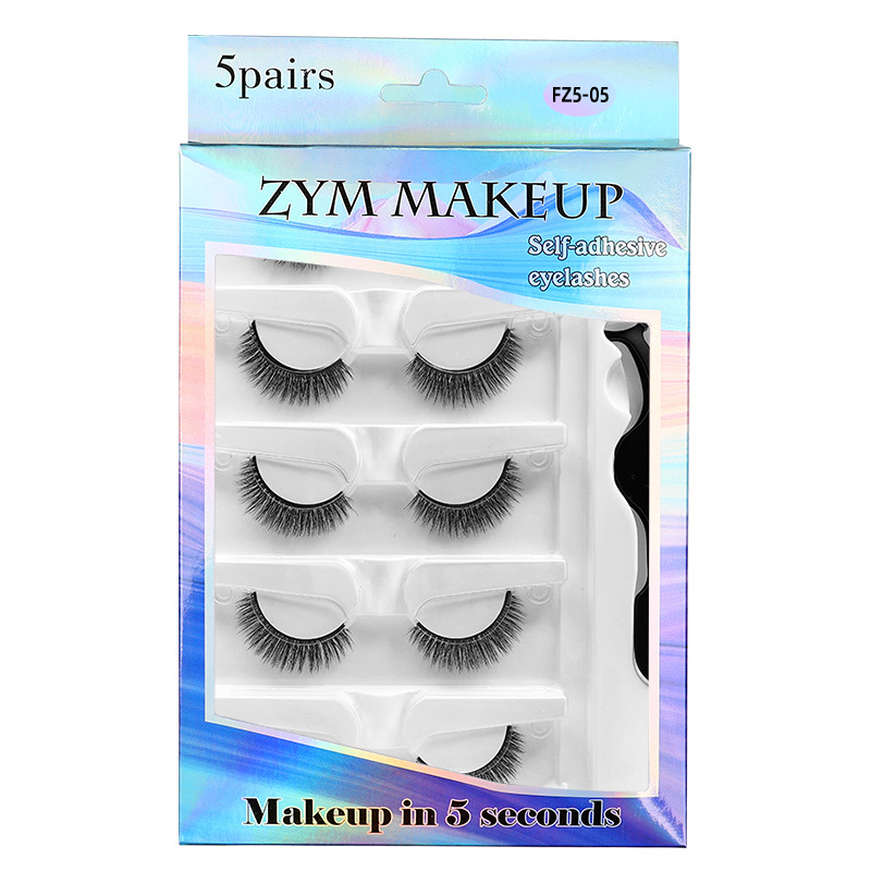 5 paires de faux cils auto-adh - Eyelash Extension Glue Remover avis et prix